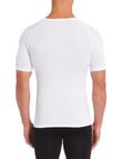 Superfit Poly Viscose Short-Sleeve Thermal Top, White product photo View 02 S