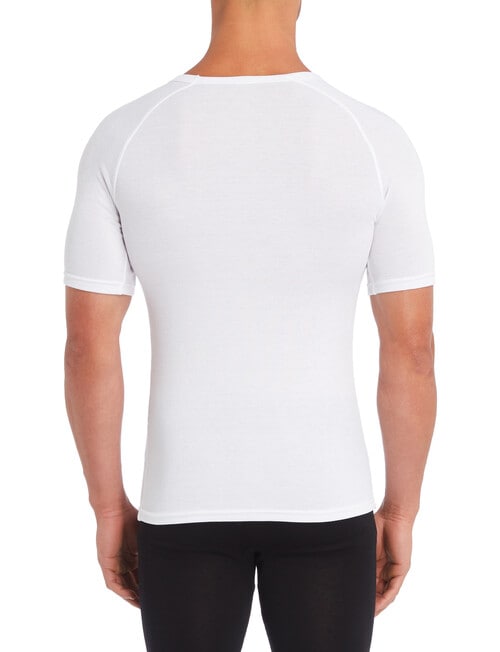 Superfit Poly Viscose Short-Sleeve Thermal Top, White product photo View 02 L