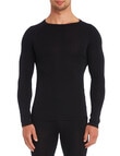 Superfit Poly Viscose Long-Sleeve Thermal Top, Black product photo