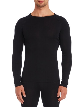 Superfit Poly Viscose Long-Sleeve Thermal Top, Black product photo