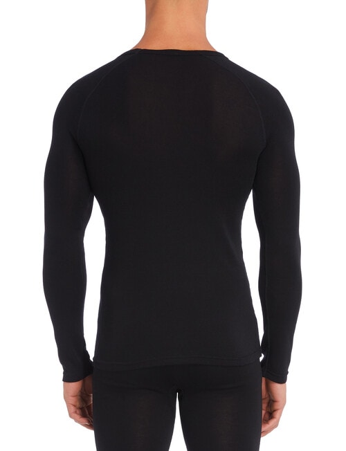 Superfit Poly Viscose Long-Sleeve Thermal Top, Black product photo View 02 L