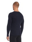 Superfit Poly Viscose Long-Sleeve Thermal Top, Navy product photo View 02 S