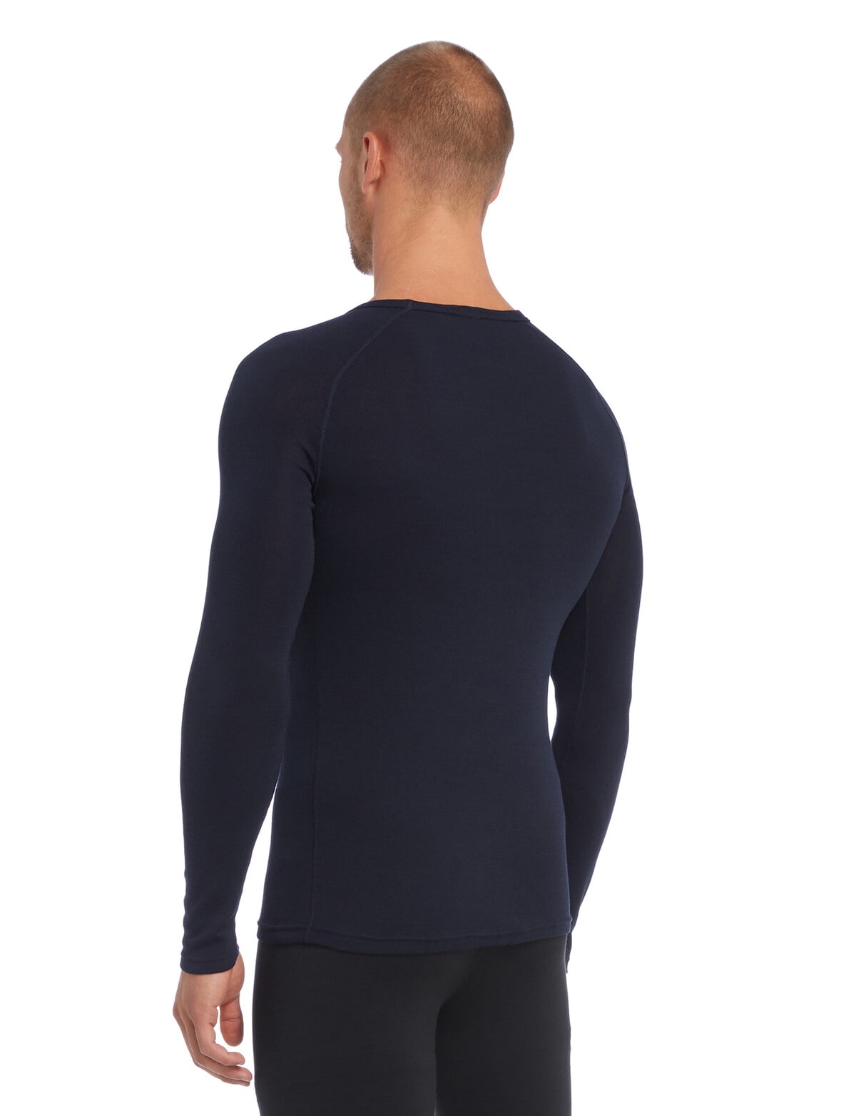 Superfit Poly Viscose Long-Sleeve Thermal Top, Navy - Thermals