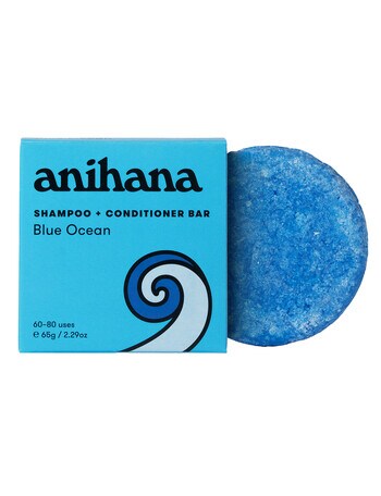 anihana Blue Ocean 2 in 1 Shampoo & Conditioner Bar 65g product photo