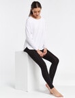 Bodycode Long-Sleeve Boxy Tee, White product photo View 03 S