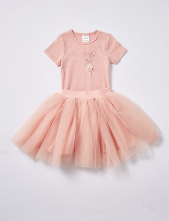 Teeny Weeny All Dressed Up Prima Ballerina, 2-Piece Set, Dusty Pink product photo