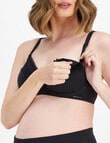 Berlei Understate Lace Maternity Bra, Black, C-G product photo View 04 S
