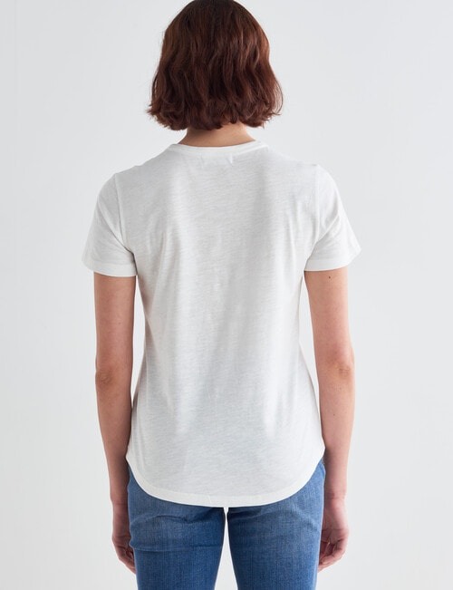 Zest Organic Cotton Short Sleeve Tee, White product photo View 02 L
