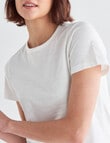 Zest Organic Cotton Short Sleeve Tee, White product photo View 04 S