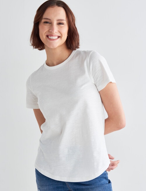 Zest Organic Cotton Short Sleeve Tee, White product photo View 05 L