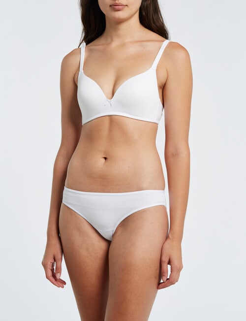Honey Vegas Cotton Wirefree First Bra, White, AA-B Cup product photo View 03 L