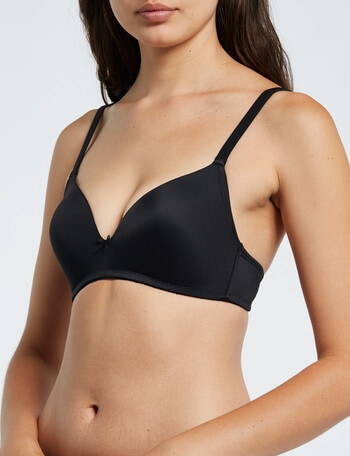 Honey Vegas Microfibre Wirefree First Bra, Black, AA-B Cup product photo