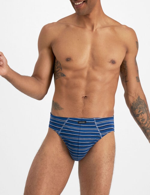 Jockey Hipster Brief, 4-Pack, Blue & Black product photo View 04 L