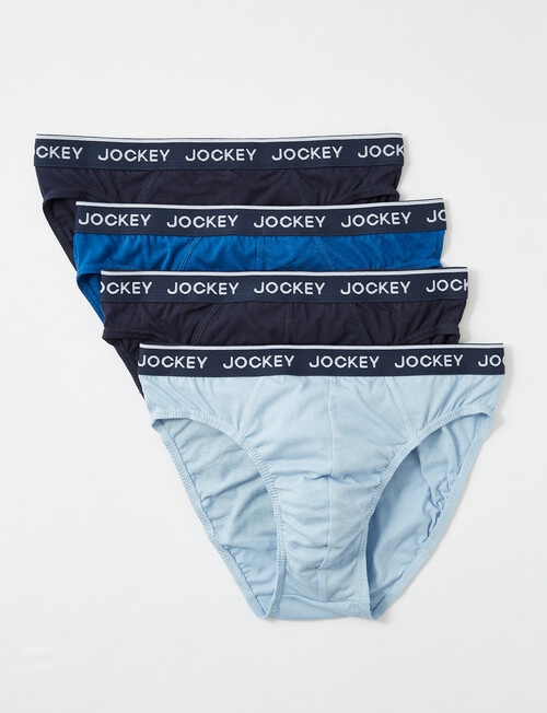Jockey Hipster Brief, 4-Pack, Blue & Grey product photo