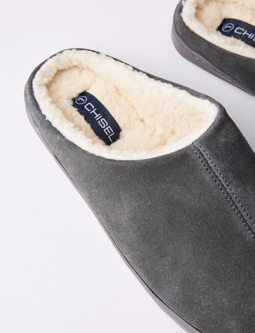 Chisel Russell Mule Slipper, Grey product photo View 02 L
