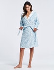 Zest Sleep Spot Hooded Robe, Blue product photo View 03 S