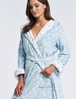 Zest Sleep Spot Hooded Robe, Blue product photo View 04 S