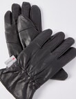 Laidlaw + Leeds Leather Gloves, Black product photo View 02 S