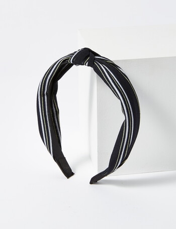 Switch Stripe Headband, Black product photo