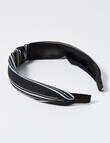 Switch Stripe Headband, Black product photo View 02 S