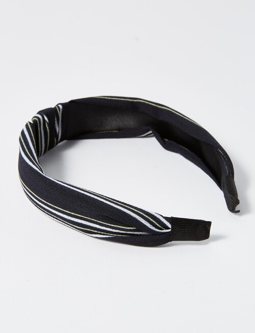 Switch Stripe Headband, Black product photo View 02 L