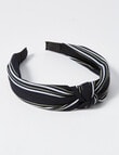 Switch Stripe Headband, Black product photo View 03 S