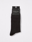 Laidlaw + Leeds Block Sock, Black product photo View 02 S