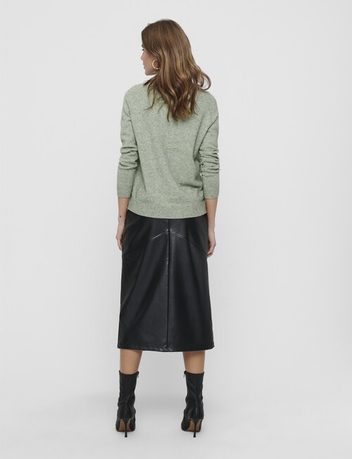 ONLY Lesly Kings Long Sleeve Knit Pullover, Basil product photo View 02 L