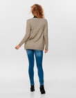 ONLY Lesly Long Sleeve Open Knit Cardigan, Beige product photo View 02 S