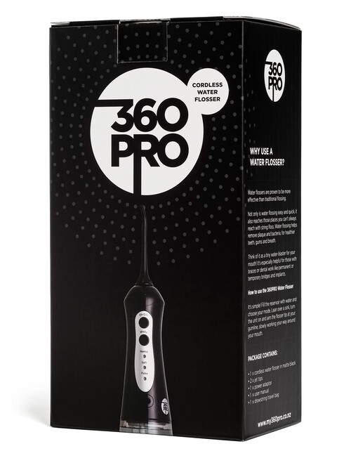 360PRO Waterflosser Cordless, Black, FC159B product photo View 05 L