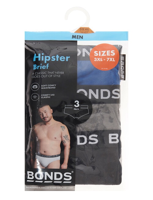 Bonds Hipster Brief, 3-Pack, Assorted product photo