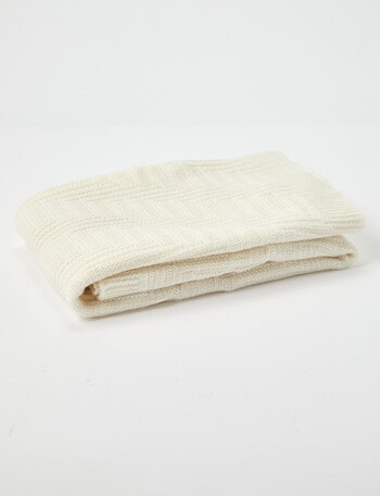 Milly & Milo Merino Bassinet Blanket, Cream product photo