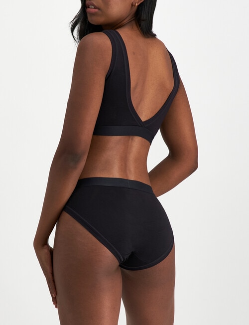 Jockey Woman Comfort Classics Bamboo Bikini Brief, 2-Pack, Black product photo View 03 L