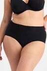 Jockey Woman No Ride Up Cotton, Full Brief, Black, 10-20 product photo