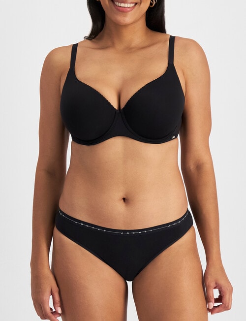 Jockey Woman Cotton Bikini Brief, 3-Pack, Black product photo View 02 L