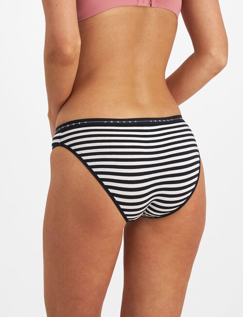 Jockey Woman Cotton Bikini Brief, 3-Pack, Black & White product photo View 03 L