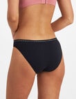 Jockey Woman Cotton Bikini Brief, 3-Pack, Black & White product photo View 05 S