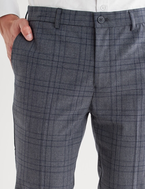 L+L Check Melange Trouser, Charcoal product photo View 04 L