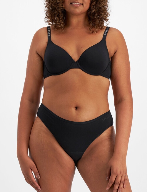 Bonds Damn Dry Hi Bikini Brief, Black product photo