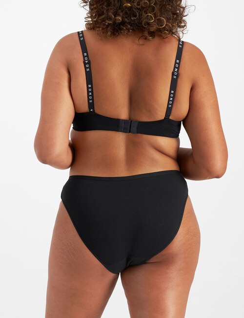 Bonds Damn Dry Hi Bikini Brief, Black product photo View 03 L