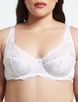 Lyric Dawn Lace Bra, White, C-E Cup product photo