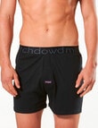 Mitch Dowd Knit Boxer Short, 3-Pack, Black & Grey product photo View 02 S