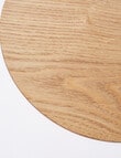 Amy Piper Grove Round Wood Placemat, 32cm, Oak Veneer product photo View 02 S