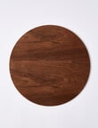 Amy Piper Grove Round Wood Placemat, 32cm, Walnut Veneer product photo