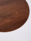 Amy Piper Grove Round Wood Placemat, 32cm, Walnut Veneer product photo View 02 S