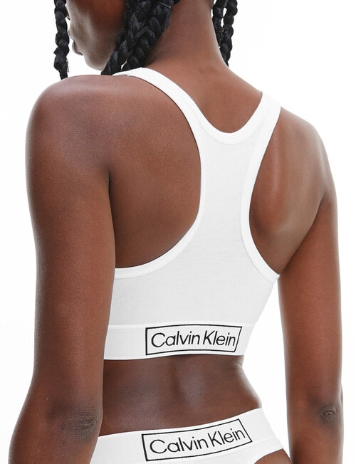 Calvin Klein Reimagined Heritage Bralette, White product photo View 02 L