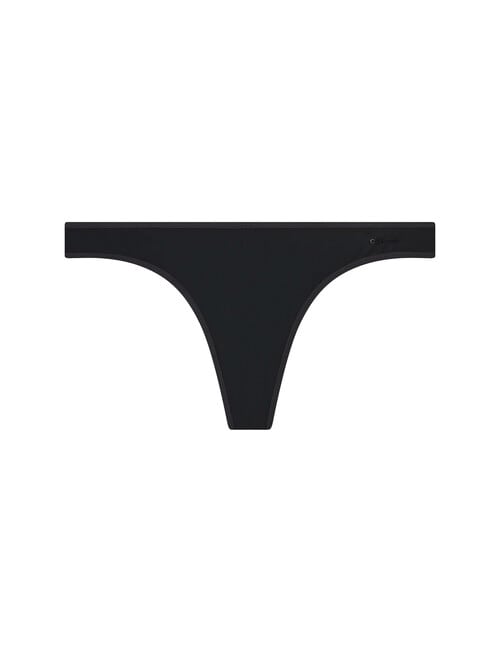 Calvin Klein Sheer Marquisette Thong, Black product photo View 03 L