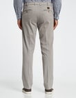 Savane Brushed Stretch Cotton Flat Front Pant, Taupe product photo View 02 S