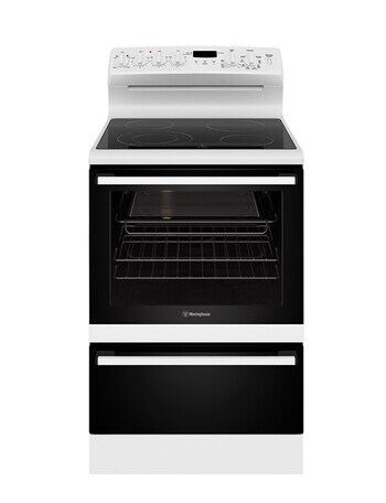 Westinghouse 60cm Electric Freestanding Cooker with Fan Forced Oven, WLE645WC product photo