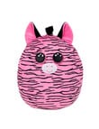 Ty Beanies Squish a Boos 25cm Zoey Zebra, Pink product photo